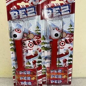 PEZ Red Candy Dispenser with Bullseye Dog